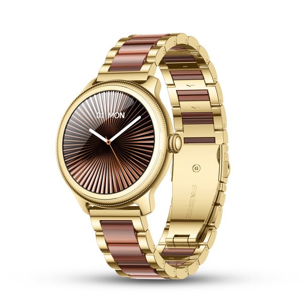 Pebble Opal smartwatch imperial gold colour variant