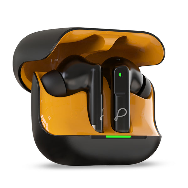 Pebble Luxe Buds Z1 hybrid ANC earbuds in black
